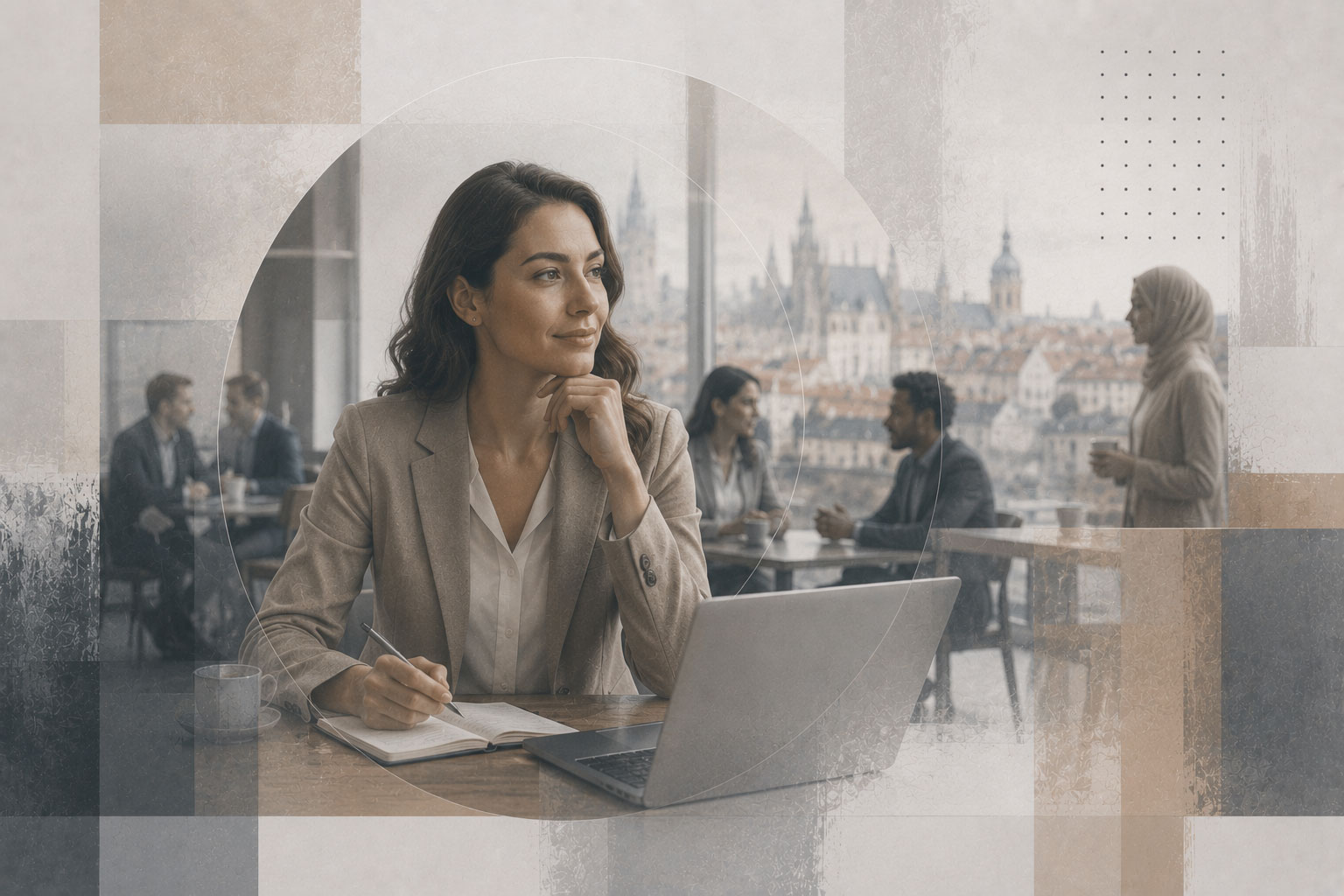 Professional candidate preparing for a finance career discussion